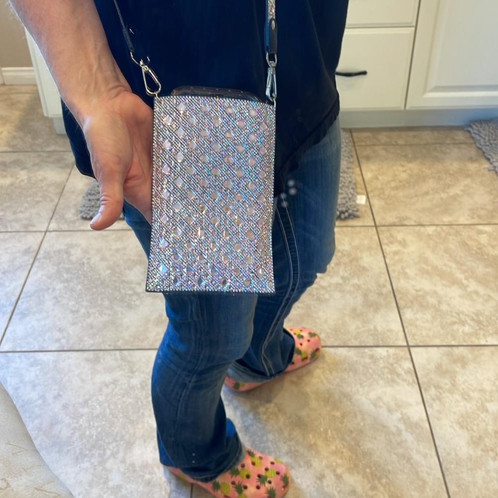 PINK FLAMINGO CELLPHONE PURSE & CREDIT CARD ID HOLDER - Picture 3 of 3